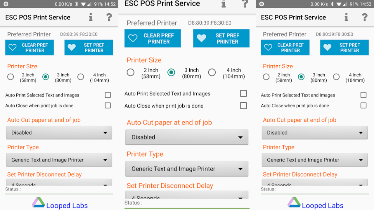 ESCPOS Bluetooth Print Service screenshot 1