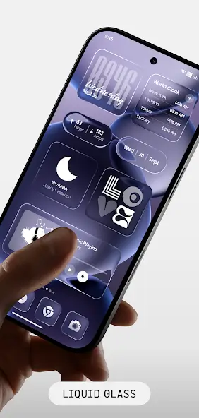 Liquid Glass Widgets: Blur screenshot 2
