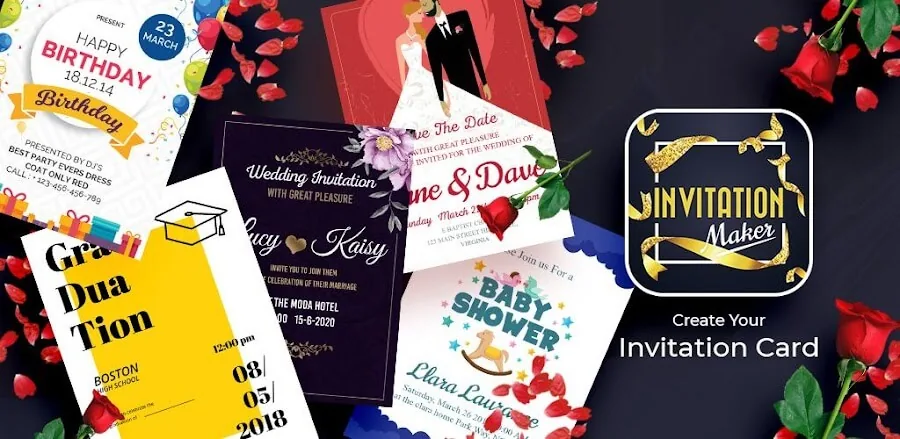 Invitation Card Maker screenshot 1