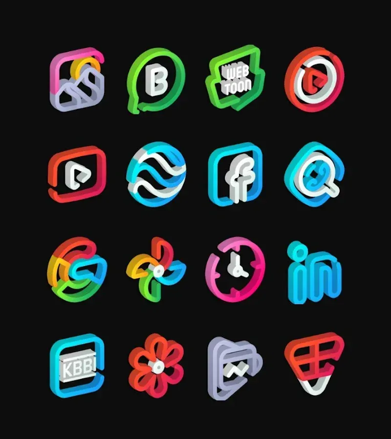 LineS 3D - Icon Pack screenshot 6