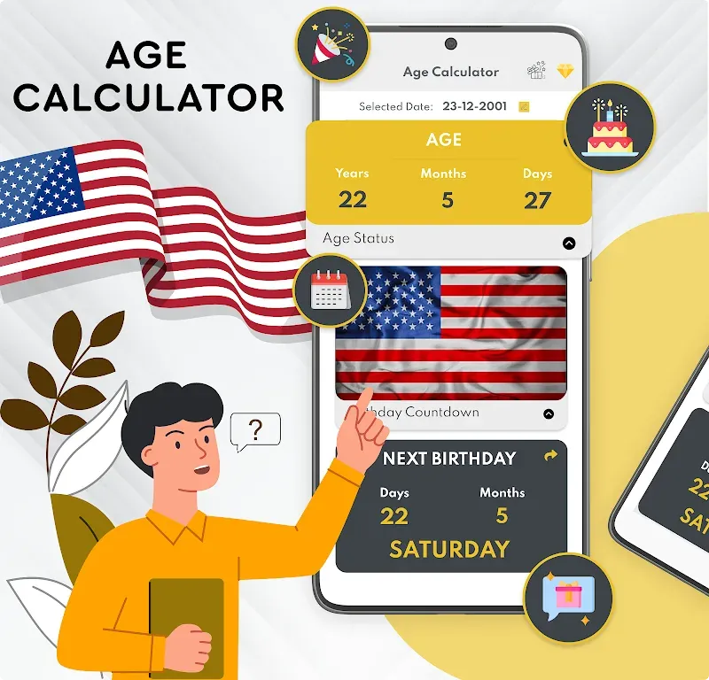 Age Calculator - Date of Birth Screenshot 2