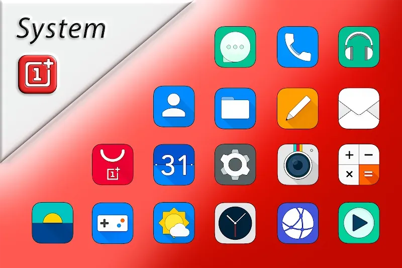 Oxigen Square - Icon Pack screenshot 2