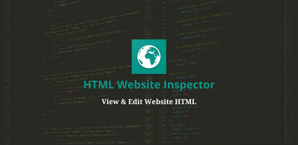 HTML Website Inspector Editor screenshot 1