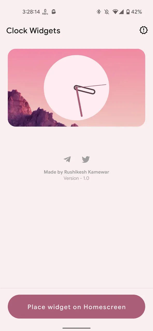 Clock Widget screenshot 3