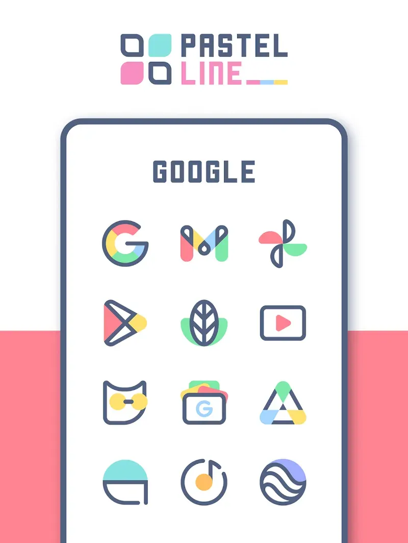 PastelLine IconPack screenshot 4