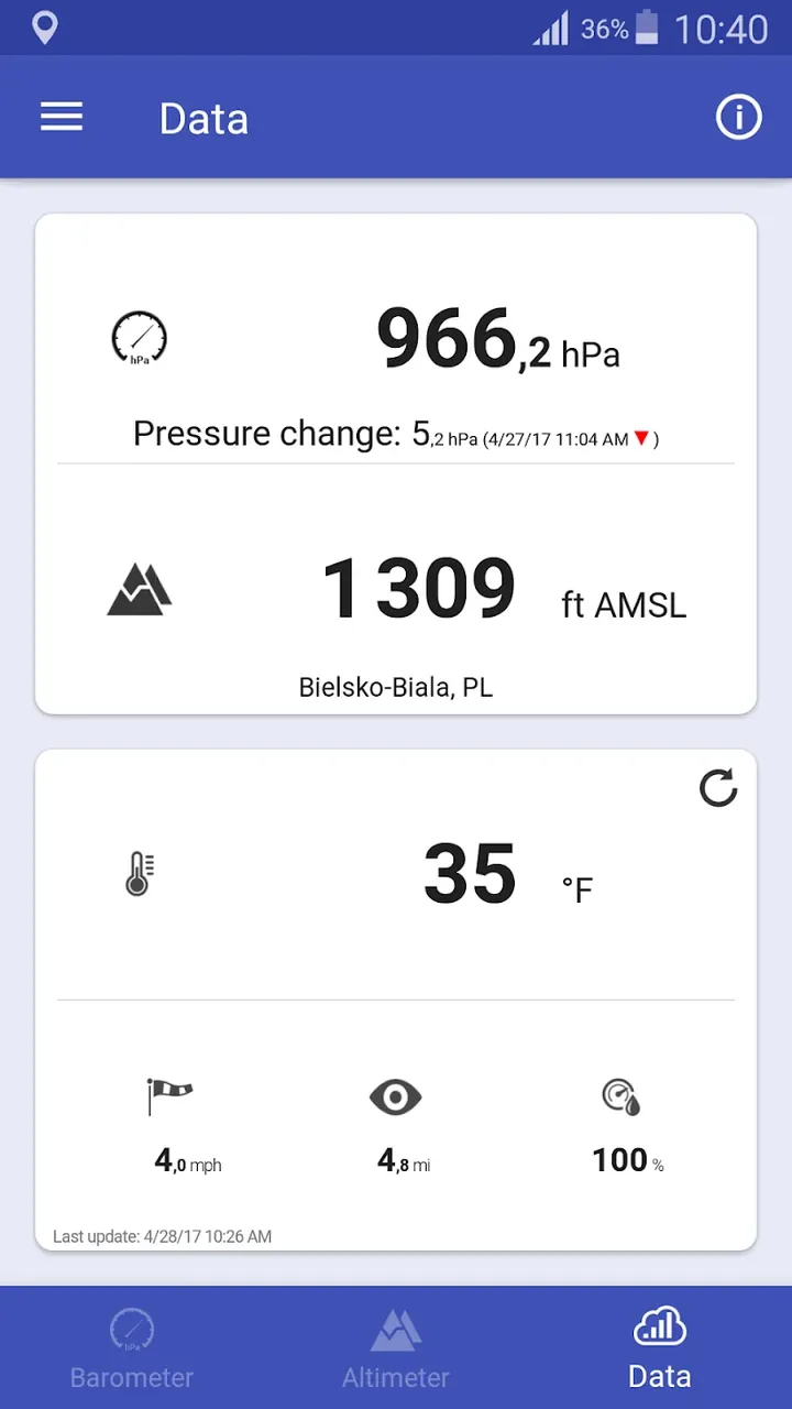 Barometer & Altimeter screenshot 5