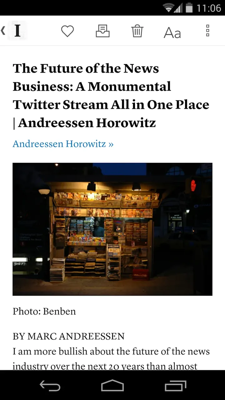 Instapaper screenshot 3