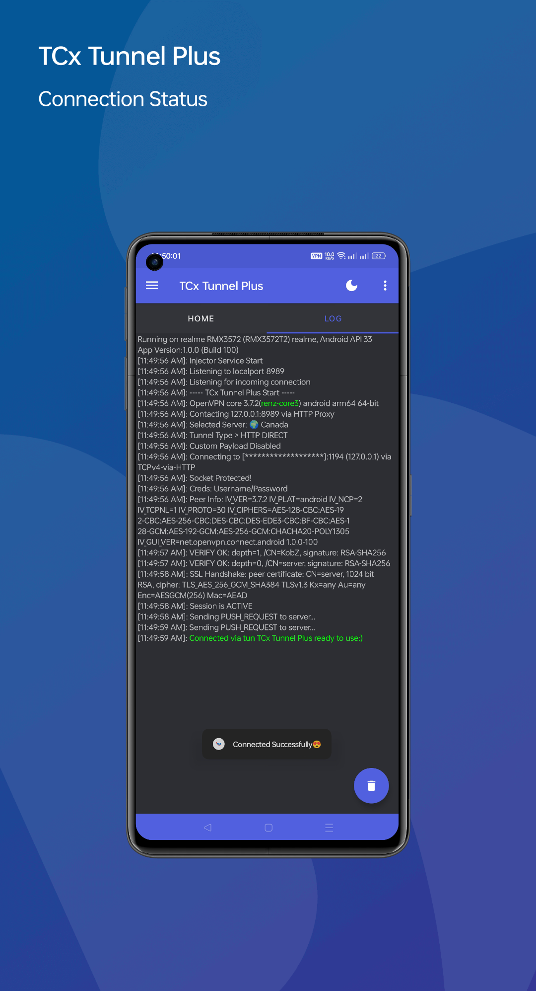 TCx Tunnel Plus screenshot 2