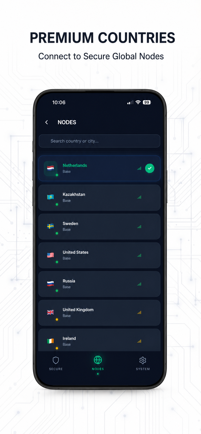 Korp VPN screenshot 2