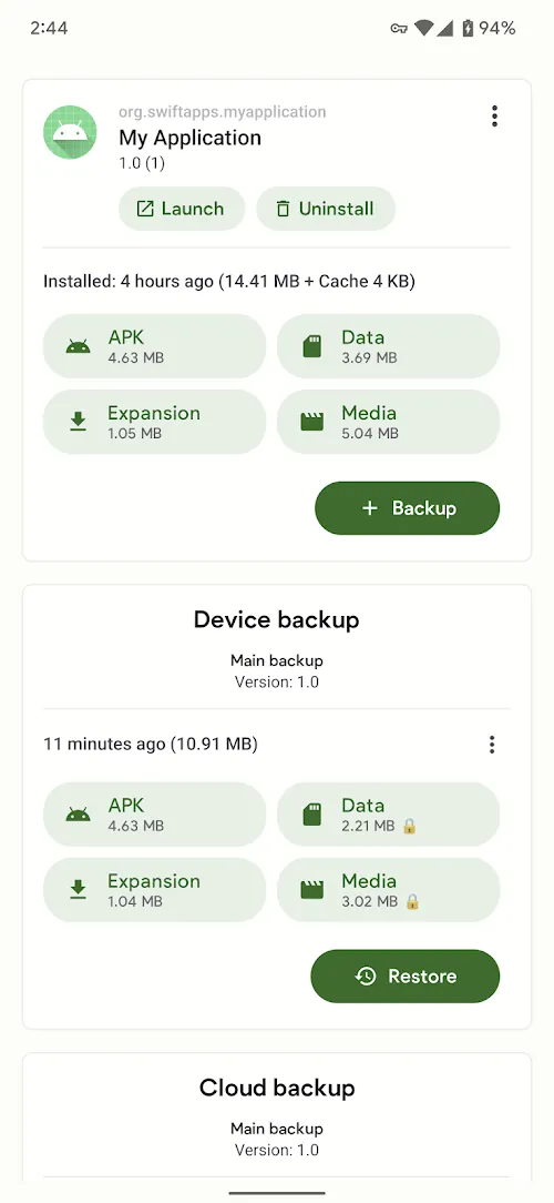 Swift Backup screenshot 7