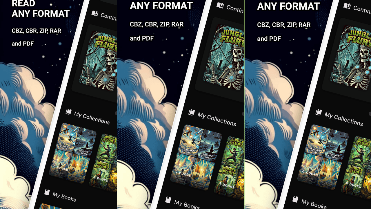 Comic Reader CBR, CBZ & PDF screenshot 1