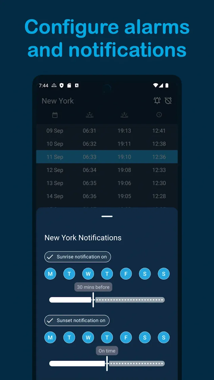 Sunrise and Sunset Times screenshot 5