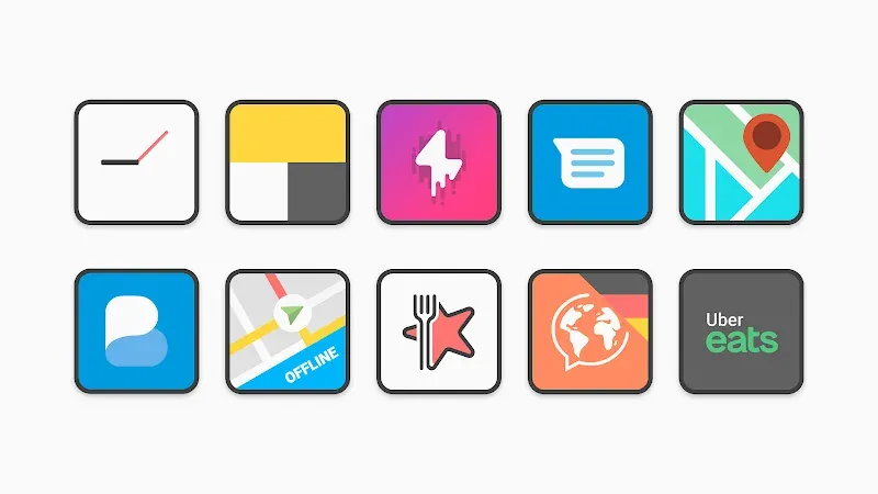 Flat Square - Icon Pack screenshot 5
