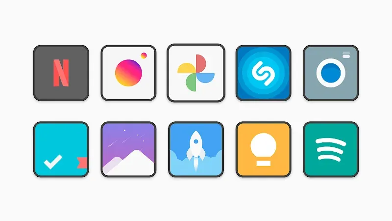 Flat Square - Icon Pack screenshot 4