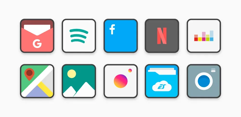 Flat Square - Icon Pack screenshot 1