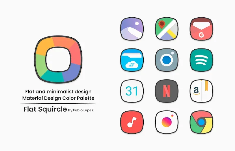 Flat Squircle - Icon Pack screenshot 3
