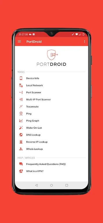 PortDroid screenshot 2