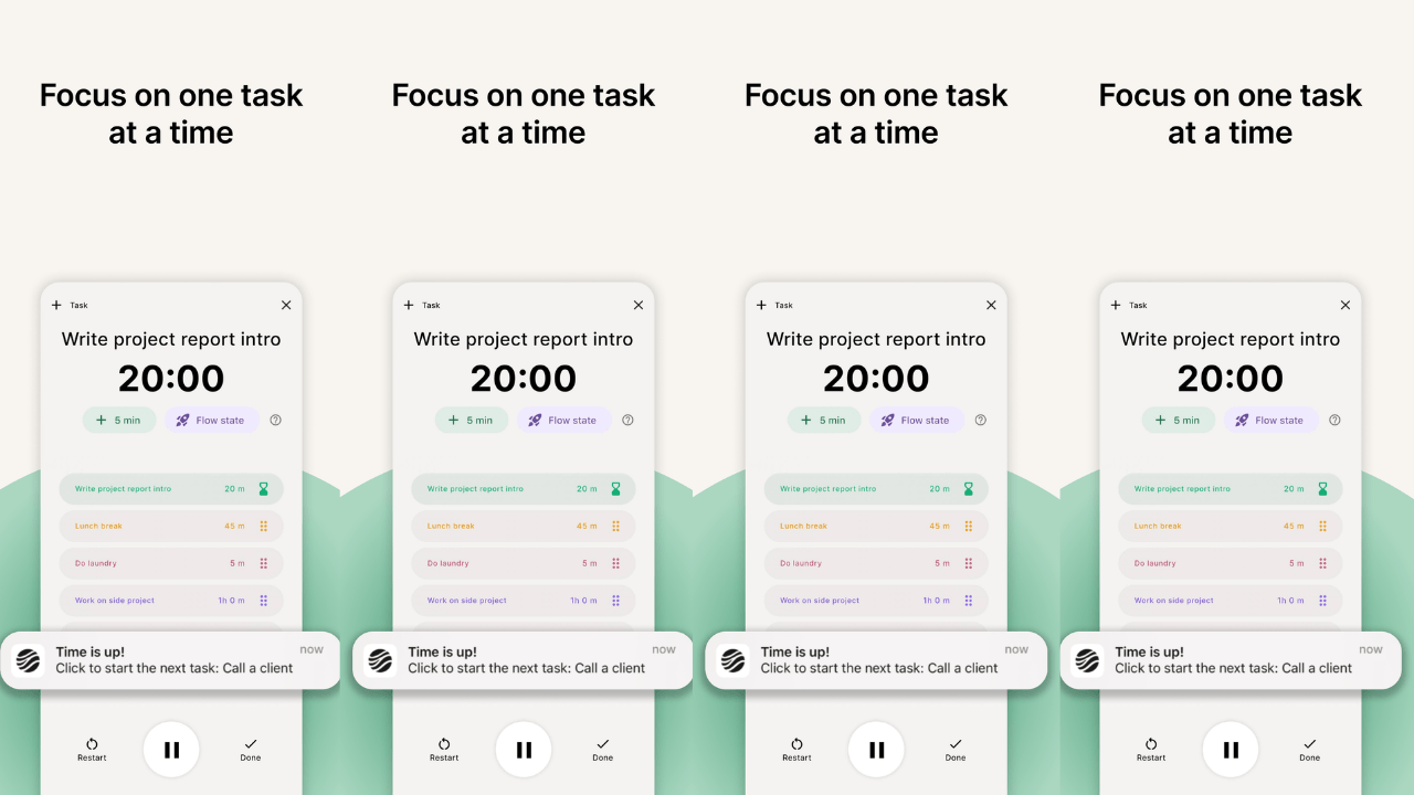 FlowStack - Focus task timer screenshot 1