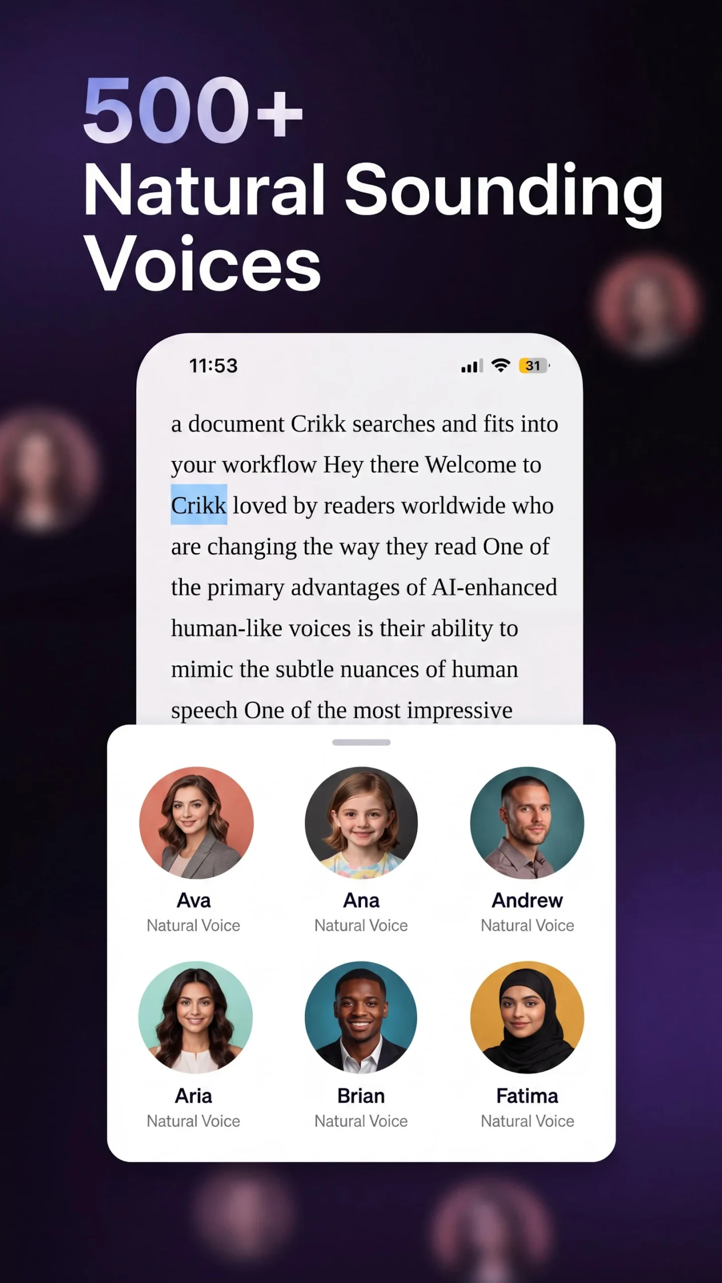 Text to Speech: Crikk screenshot 5