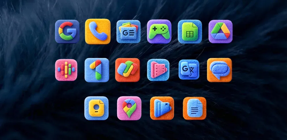 Fluffy 3D Plush Icons screenshot 1
