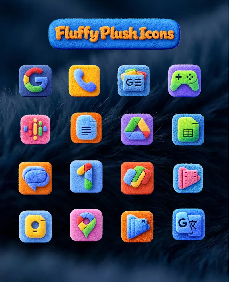 Fluffy 3D Plush Icons screenshot 2