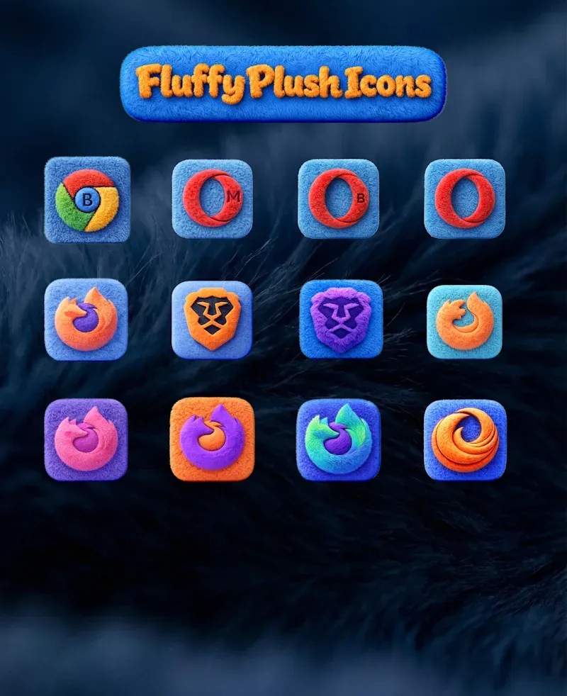 Fluffy 3D Plush Icons screenshot 4