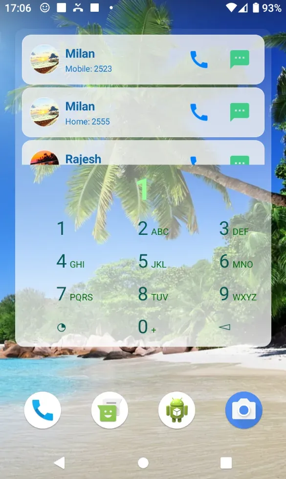 Dialer Widget screenshot 2