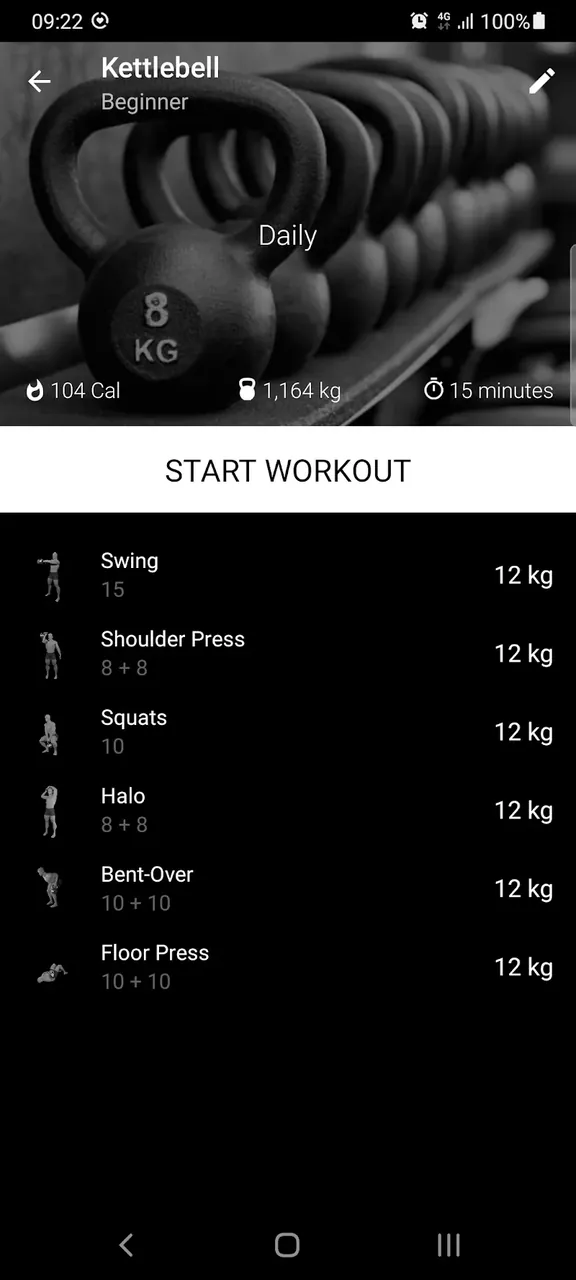 Kettlebell Home Workout screenshot 3