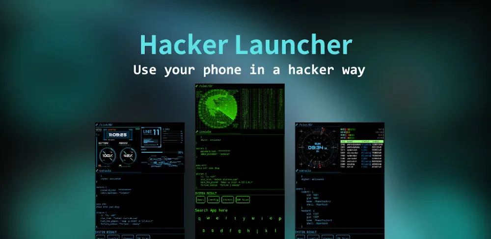 Aris Hacker Launcher screenshot 1