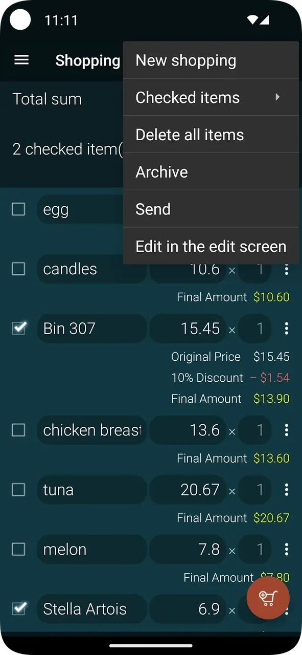 Shopping Calculator screenshot 5