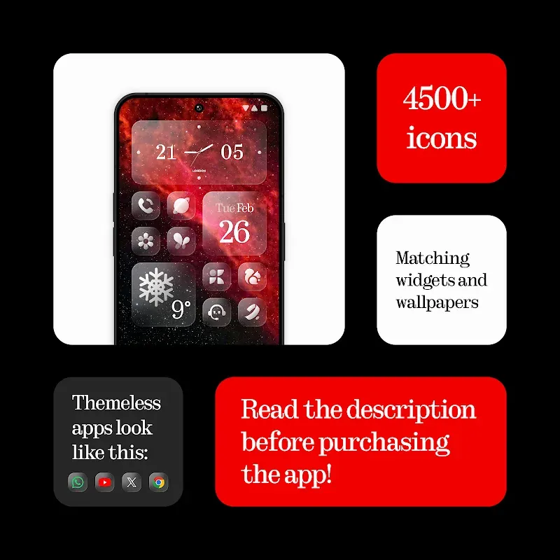 Glass Icons (Nothingness) screenshot 6