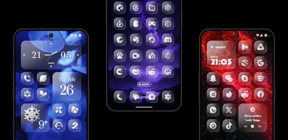 Glass Icons (Nothingness) screenshot 1
