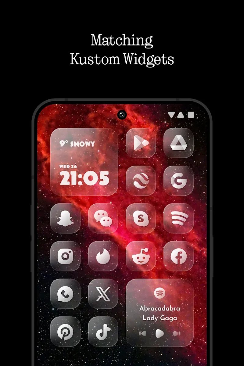 Glass Icons (Nothingness) screenshot 4