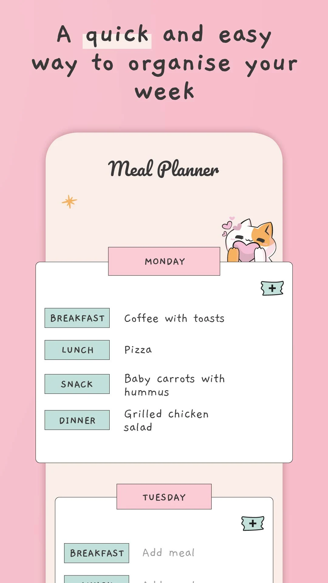 Meal Planner - Weekly Plan screenshot 3