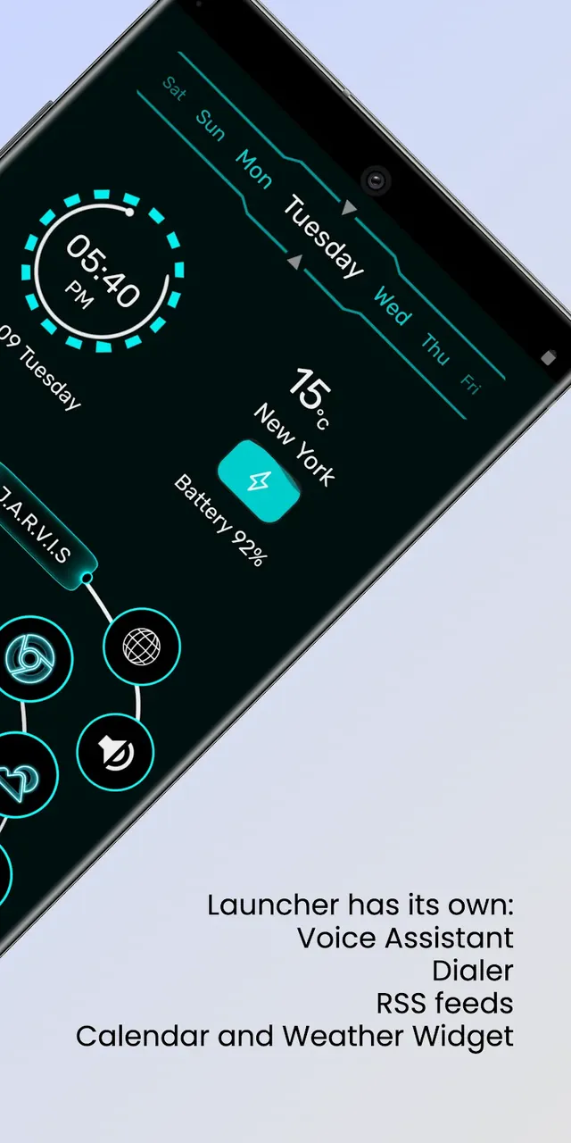 Jarvis Scifi: Epic Launcher screenshot 3
