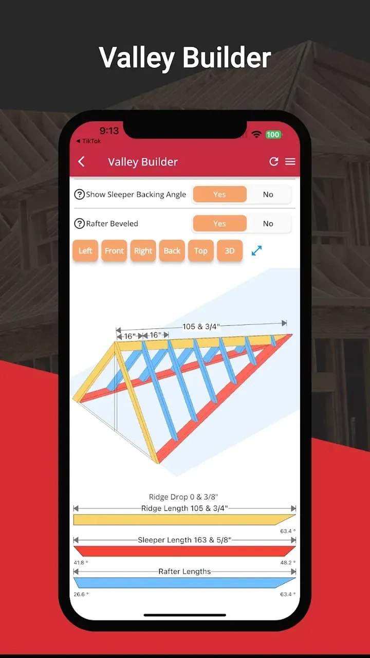 RedX Roof - Rafter Calculator Screenshot 4