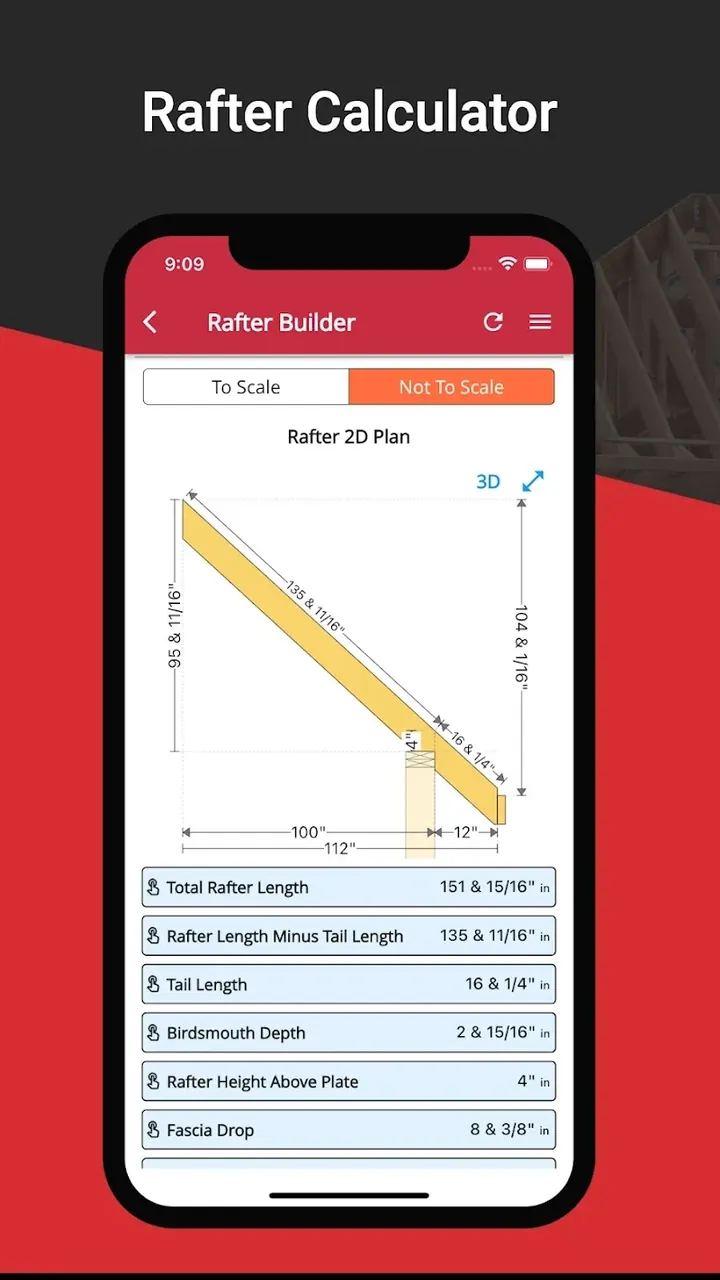 RedX Roof - Rafter Calculator Screenshot 2