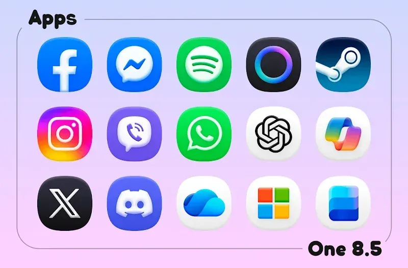 One 8.5 - Icon Pack screenshot 5