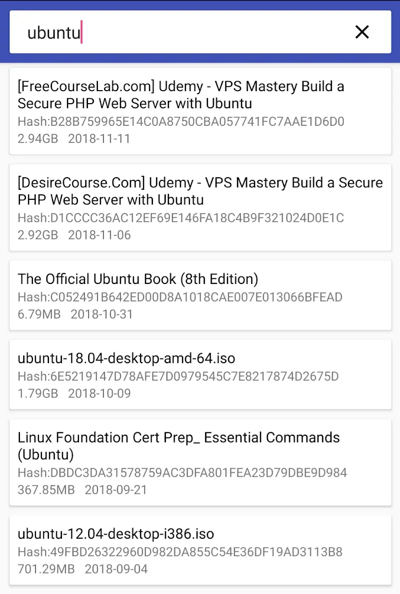 MagnetSearch screenshot 2
