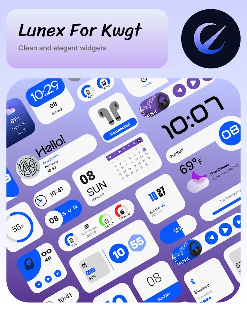 Lunex For Kwgt screenshot 3