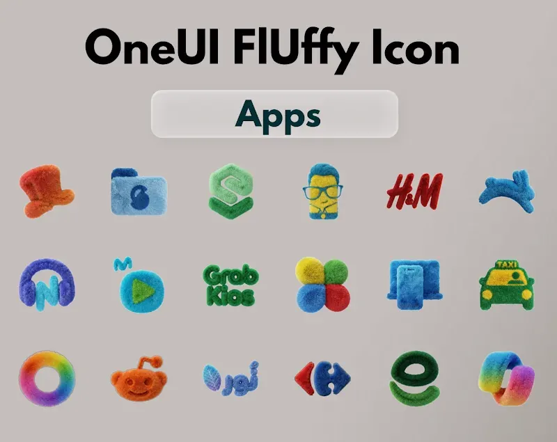 OneUI Fluffy Icons screenshot 5