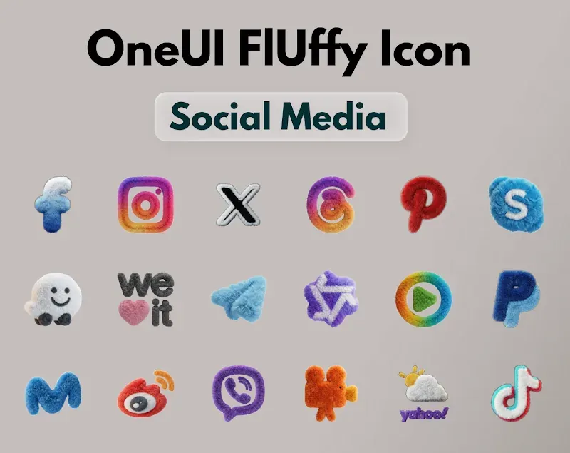OneUI Fluffy Icons screenshot 4