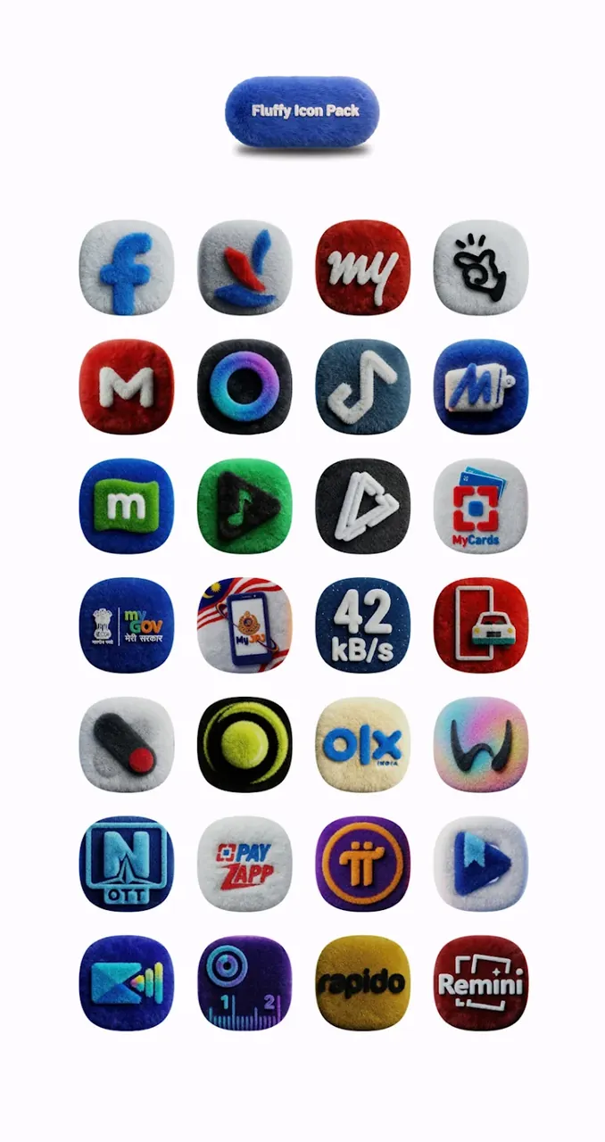 One UI Fluffy Icon Pack preview 5