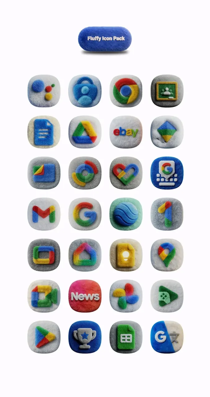 One UI Fluffy Icon Pack preview 2