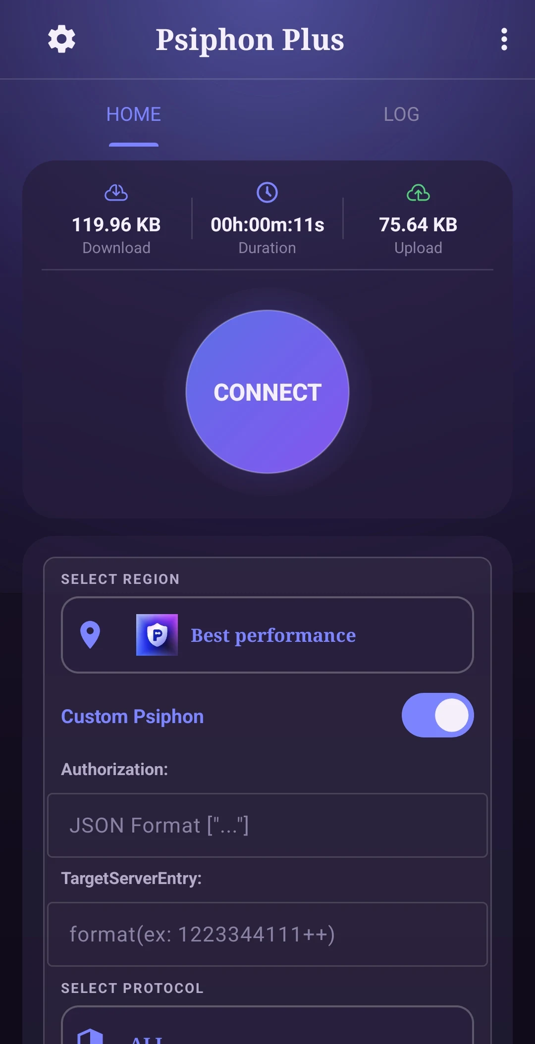 Psiphon Tunnel Plus screenshot 4