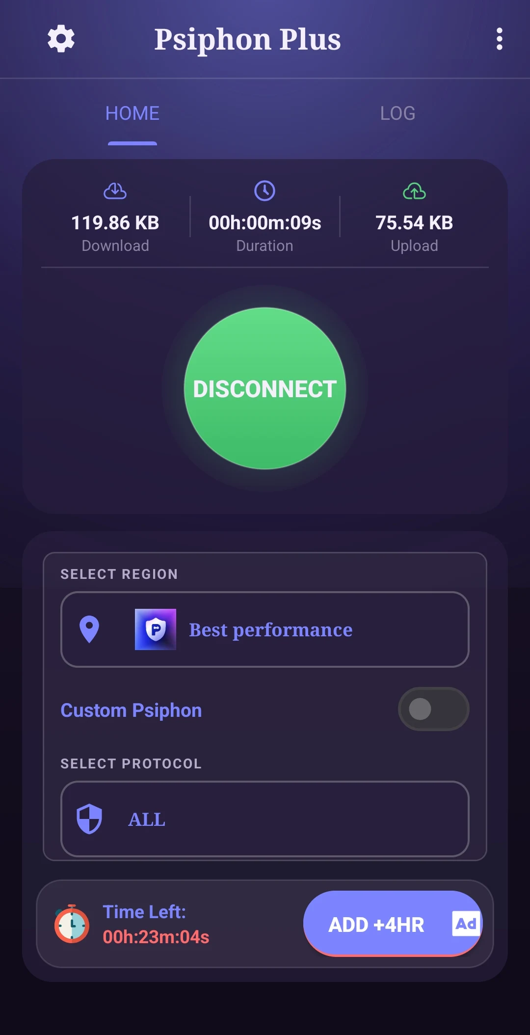 Psiphon Tunnel Plus screenshot 5