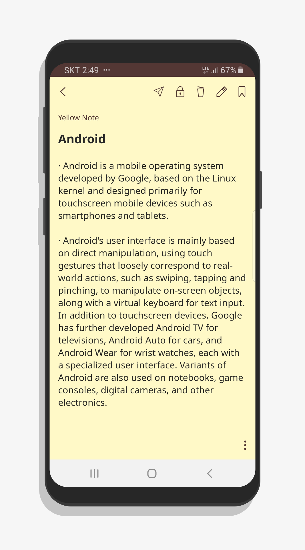 YellowNote - Notepad, Notes screenshot 2