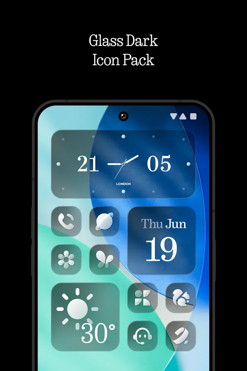 Glass Dark Icon Pack screenshot 2