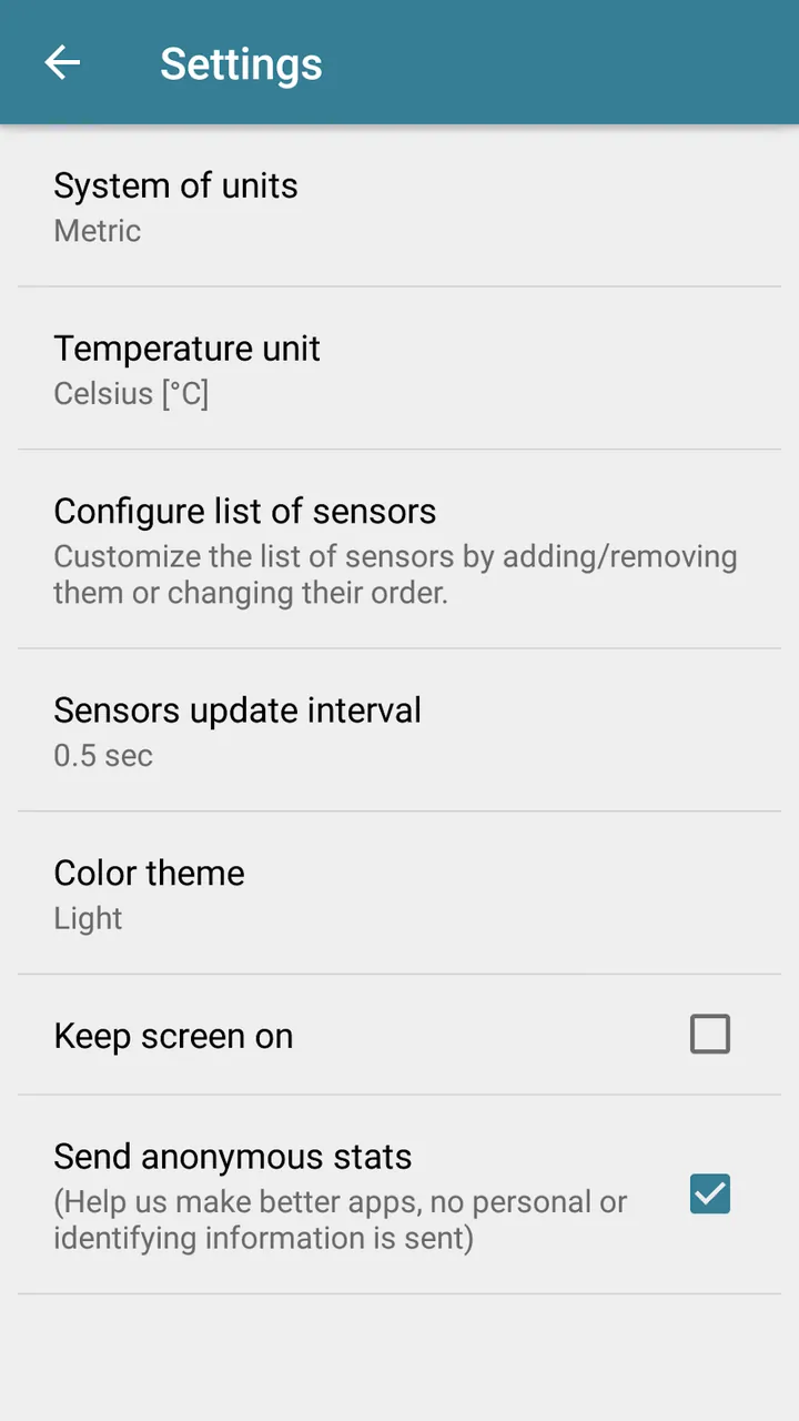 Sensors Toolbox screenshot 7