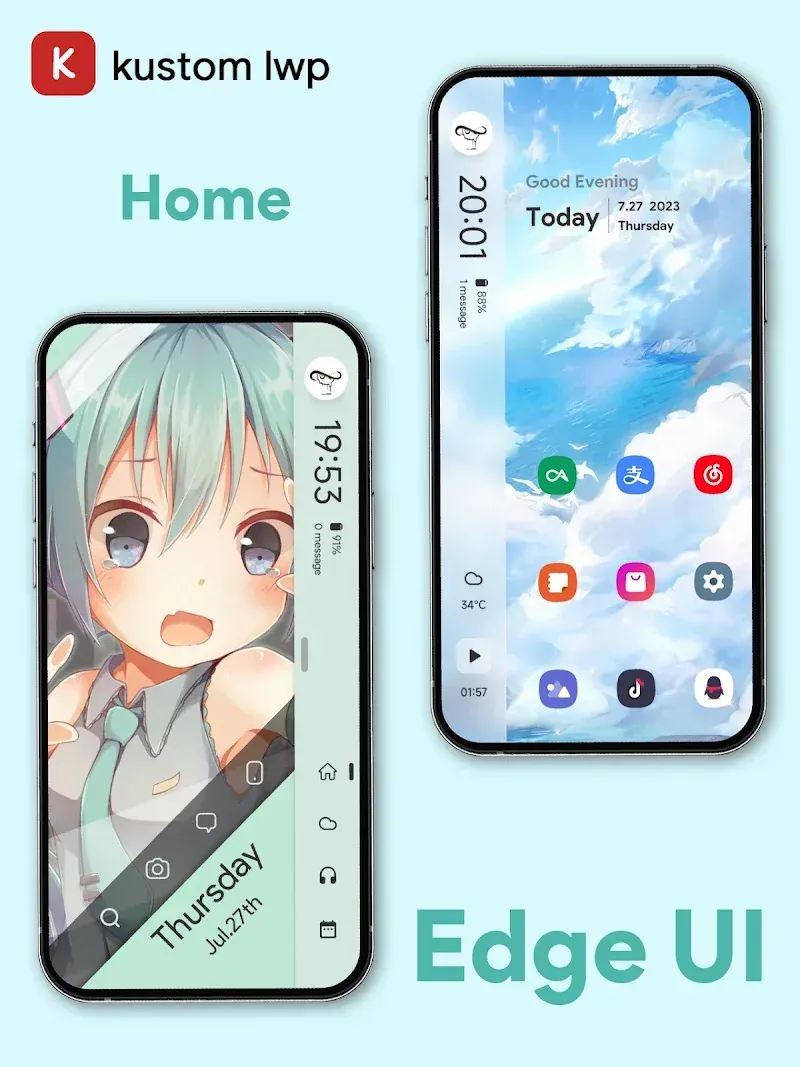EdgeUI For KLWP screenshot 3